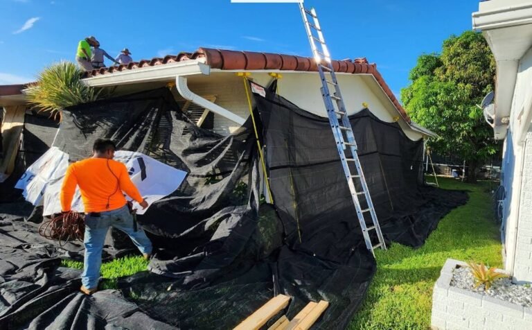 Completed roof replacement on a Florida home by Dream Team Roofing